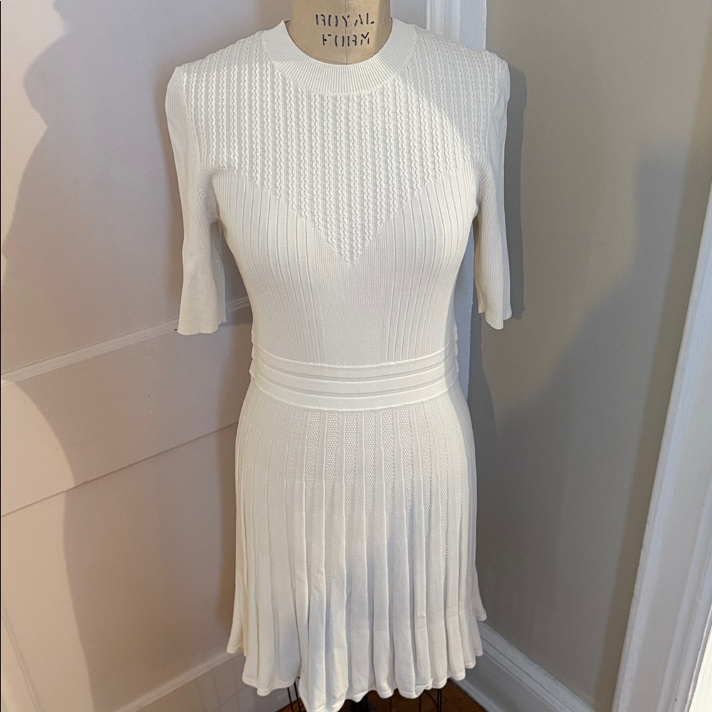 Ted Baker Olivinn Elegant White Knit Dress